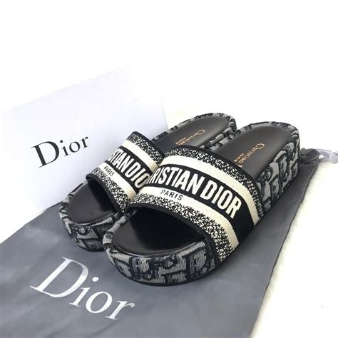 Dior wedge slide sandals